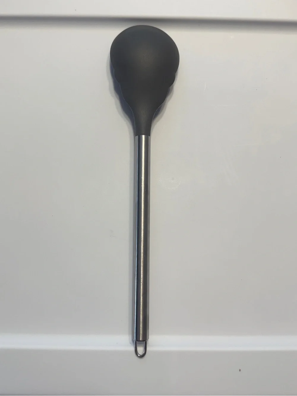 Black Skull Silicone Large Spoon - Kitchen Accessory Halloween Goth